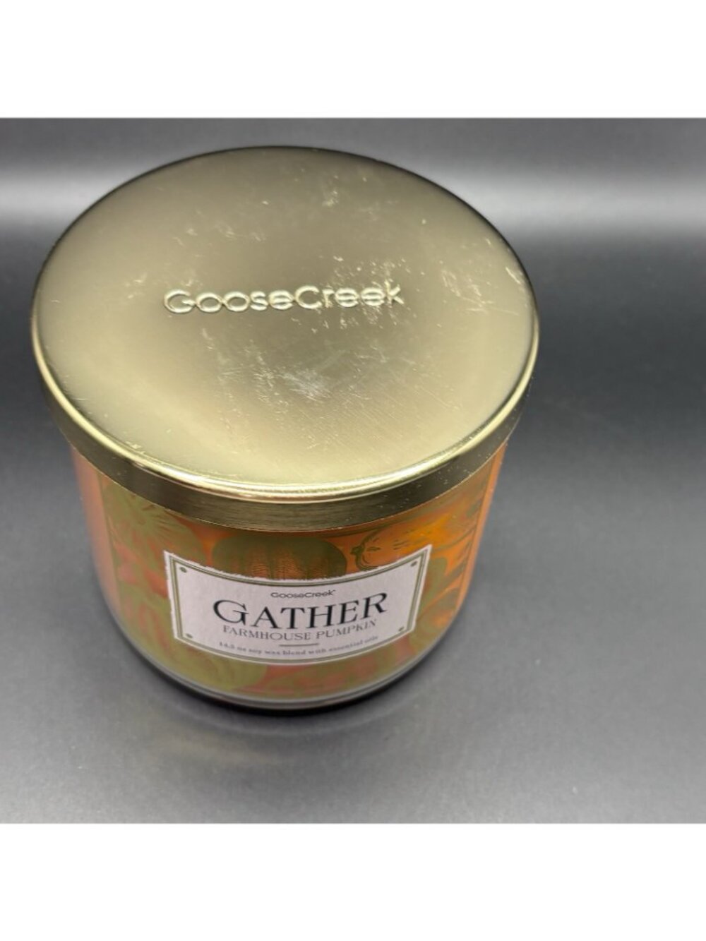 Goose Creek Gather 3 Wick Jar Candle 14.5 oz Thanksgiving Fall Pumpkin Cinnamon - Picture 6 of 15